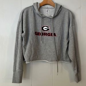 University of Georgia cropped Long-sleeve Hoodie